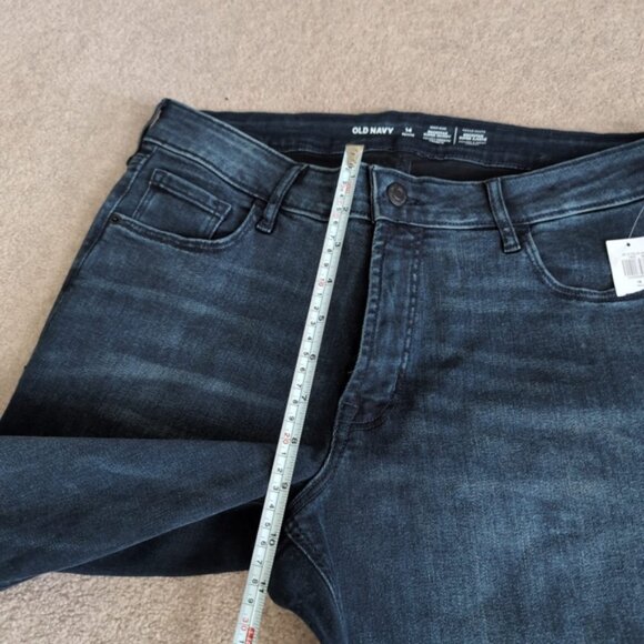 NWT Old Navy Retro 80 Super Skinny High Rise Waist Rockstar Dark Wash Jeans 14P - Picture 8 of 9